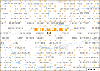 map of Montroeul-au-Bois