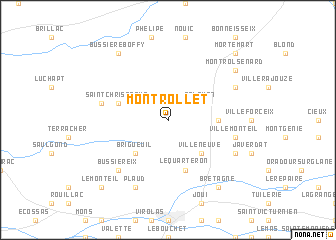 map of Montrollet