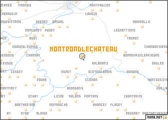 map of Montrond-le-Château