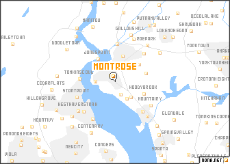 Montrose (United States - USA) map - nona.net