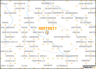 map of Mont Roty