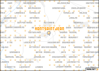 map of Mont Saint-Jean