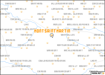 map of Mont-Saint-Martin