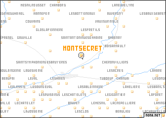 map of Montsecret