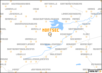 map of Montsec