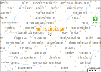 map of Monts-en-Bessin