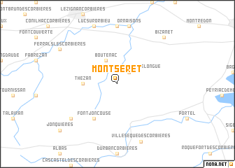 map of Montséret