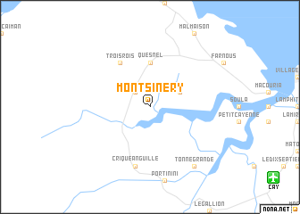 map of Montsinéry