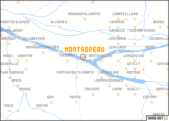 map of Montsoreau