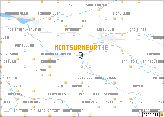 map of Mont-sur-Meurthe