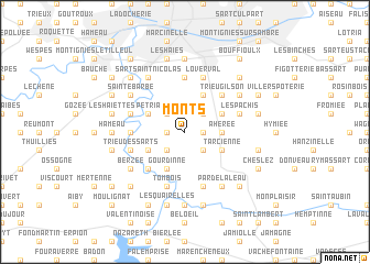 map of Monts