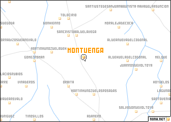 map of Montuenga