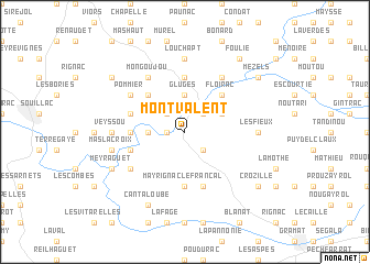 map of Montvalent