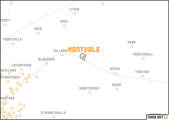 map of Montvale