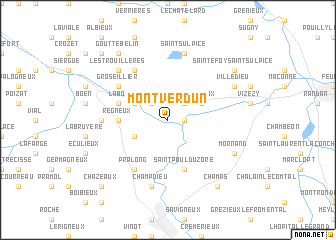 map of Montverdun
