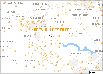 map of Montyville Estates