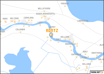 map of Montz