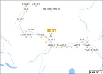 map of Mont