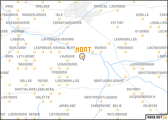 map of Mont