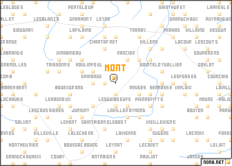 map of Mont