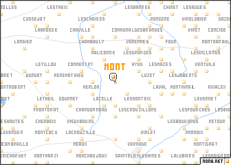 map of Mont