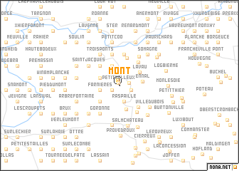 map of Mont