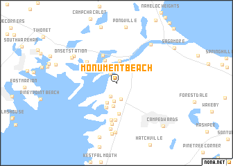 map of Monument Beach