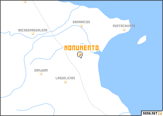 map of Monumento