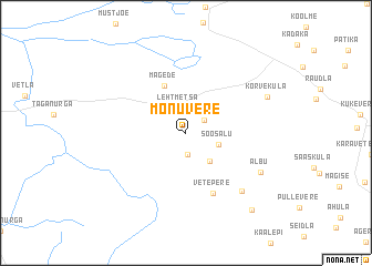 map of Mõnuvere