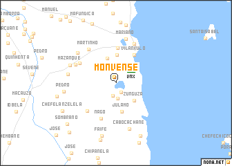 map of Monvense