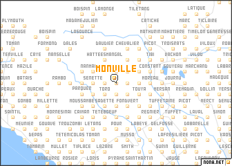 map of Monville