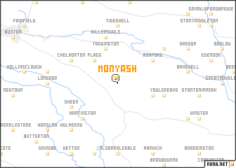 map of Monyash