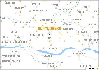 map of Monyoróska