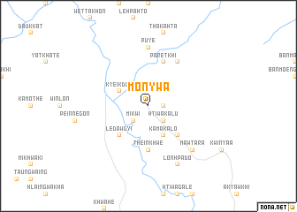 map of Mon-ywa