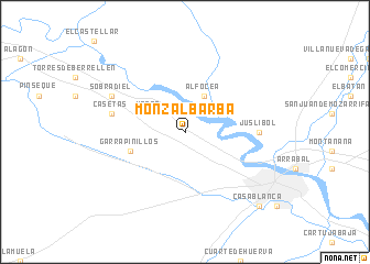 map of Monzalbarba