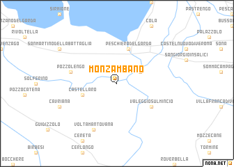 map of Monzambano