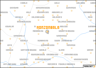 map of Monzonbala