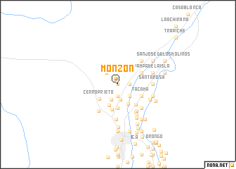 map of Monzón