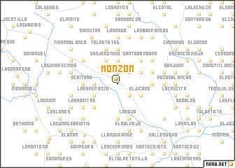 map of Monzón