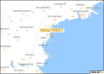 map of Moody Point