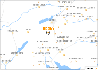 map of Moody