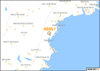 map of Moody