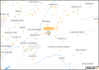 map of Moody