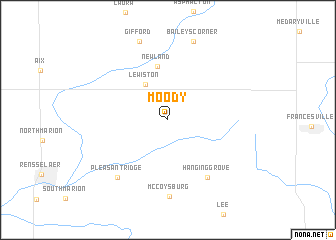 map of Moody