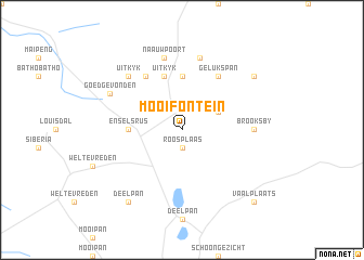 map of Mooifontein