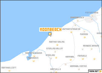 map of Moon Beach