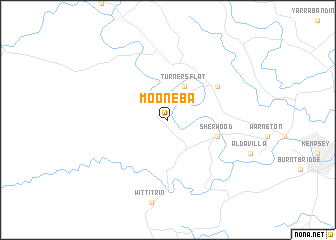 map of Mooneba