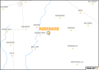 map of Moonshine