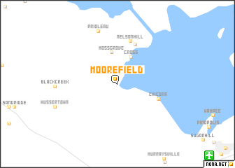 map of Moorefield