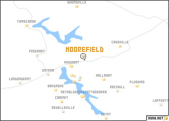 map of Moorefield